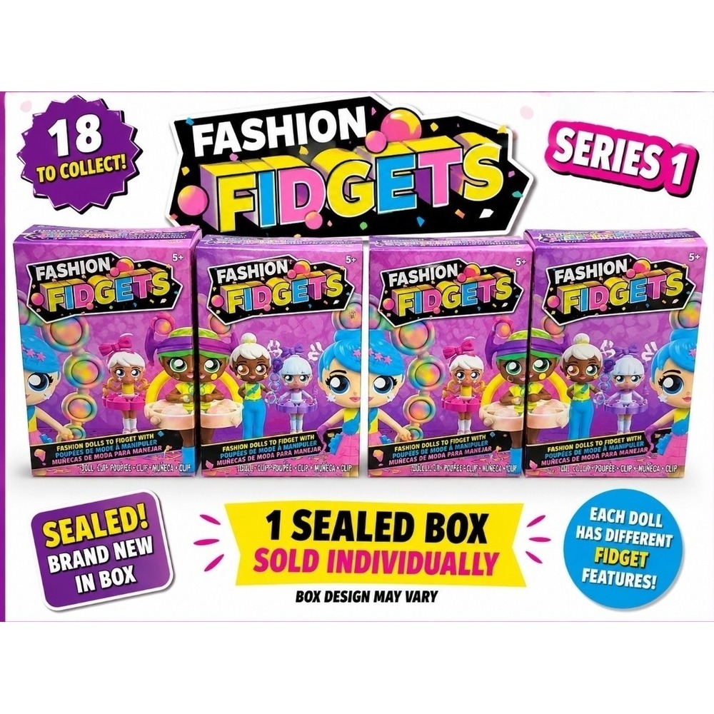 NIB Fashion Fidgets Doll/Clip Blind Box Sealed Series 1 TOY 18 To Collect Age 5+